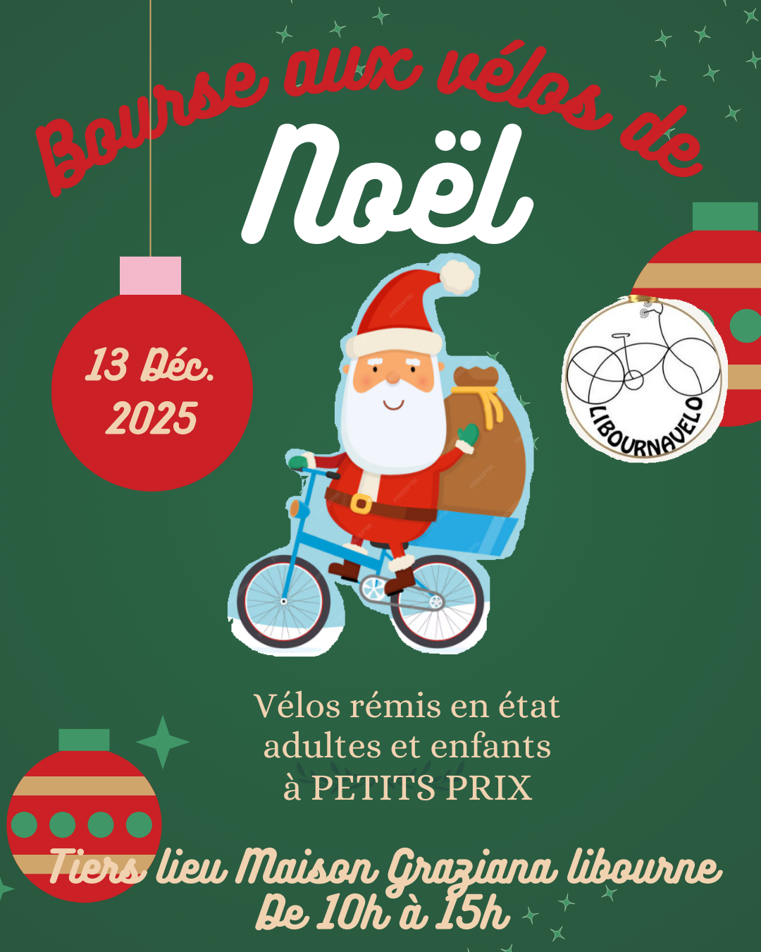bourse aux vélos de Noël 2025